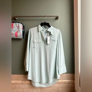 A Vineyard Vines Deck Stripe Harbor Shirt.